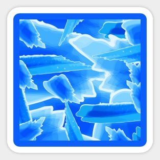 Abstract blue paint background Sticker